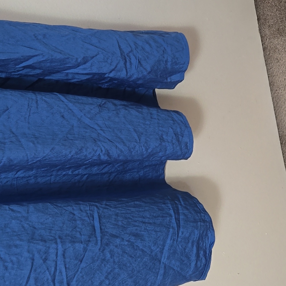 Women’s A New Day BLUE Flutter Ruffle Short Sleeve Maxi Dress Size M Spring NWT - Picture 3 of 9